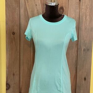 Express Aqua Short Sleeve Active Tee